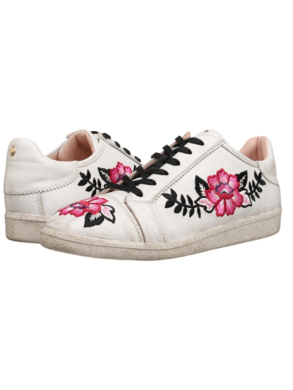 Kate Spade New York Floral Embroidered Leather Sneakers Size 10M 🌸🌷